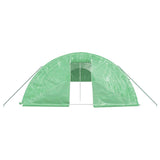 Greenhouse with Steel Frame Green 100 m² 20x5x2.3 m - Top-Down View