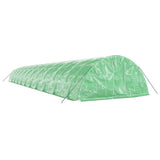 Greenhouse with Steel Frame Green 110 m² 22x5x2.3 m - Side View