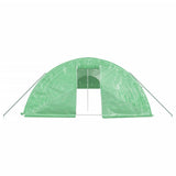 Greenhouse with Steel Frame Green 120 m² 24x5x2.3 m - Top-Down View