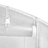 Greenhouse with Steel Frame White 20 m? 5x4x2.3 m