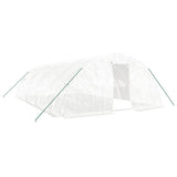 Greenhouse with Steel Frame White 40 m? 8x5x2.3 m