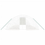 Greenhouse with Steel Frame White 40 m² 8x5x2.3 m - Top-Down View