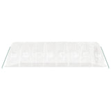 Greenhouse with Steel Frame White 40 m? 8x5x2.3 m