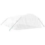 Greenhouse with Steel Frame White 40 m² 8x5x2.3 m - Rear View