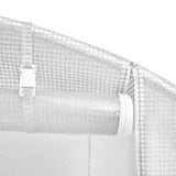 Greenhouse with Steel Frame White 40 m? 8x5x2.3 m