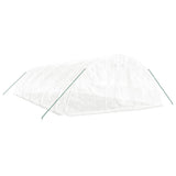 Greenhouse with Steel Frame White 50 m² 10x5x2.3 m - Side View