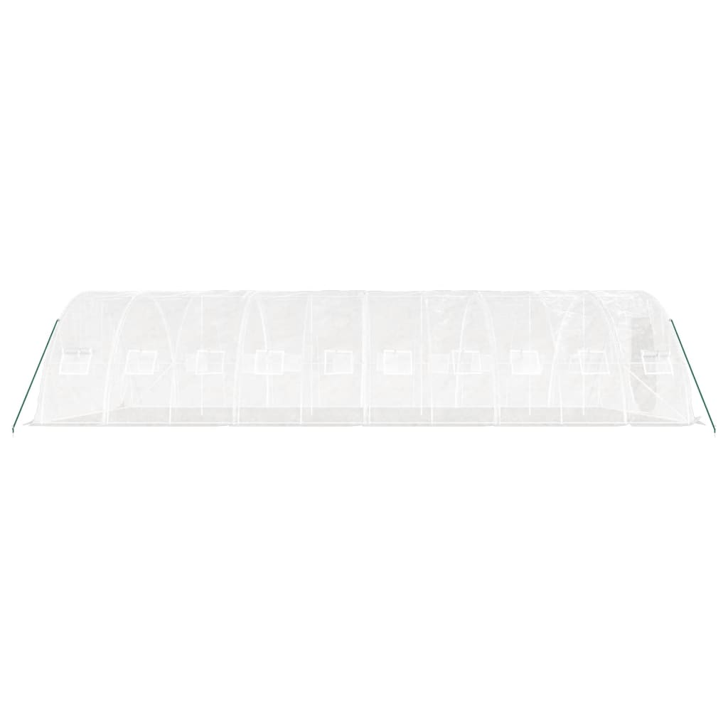 Greenhouse with Steel Frame White 50 m? 10x5x2.3 m
