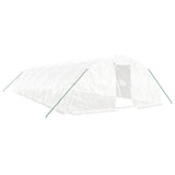 Greenhouse with Steel Frame White 60 m? 12x5x2.3 m