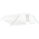 Greenhouse with Steel Frame White 60 m? 12x5x2.3 m