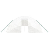 Greenhouse with Steel Frame White 60 m? 12x5x2.3 m