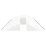 Greenhouse with Steel Frame White 60 m? 12x5x2.3 m