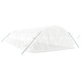 Greenhouse with Steel Frame White 60 m² 12x5x2.3 m - Rear View
