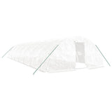 Greenhouse with Steel Frame White 70 m? 14x5x2.3 m