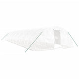 Greenhouse with Steel Frame White 80 m? 16x5x2.3 m