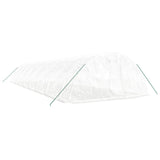 Greenhouse with Steel Frame White 80 m² 16x5x2.3 m - Side View