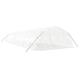 Greenhouse with Steel Frame White 80 m² 16x5x2.3 m - Rear View