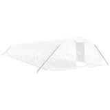 Greenhouse with Steel Frame White 90 m? 18x5x2.3 m