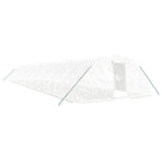 Greenhouse with Steel Frame White 100 m? 20x5x2.3 m