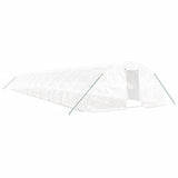Greenhouse with Steel Frame White 110 m? 22x5x2.3 m