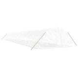 Greenhouse with Steel Frame White 120 m² 24x5x2.3 m - Side View