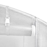 Greenhouse with Steel Frame White 120 m? 24x5x2.3 m