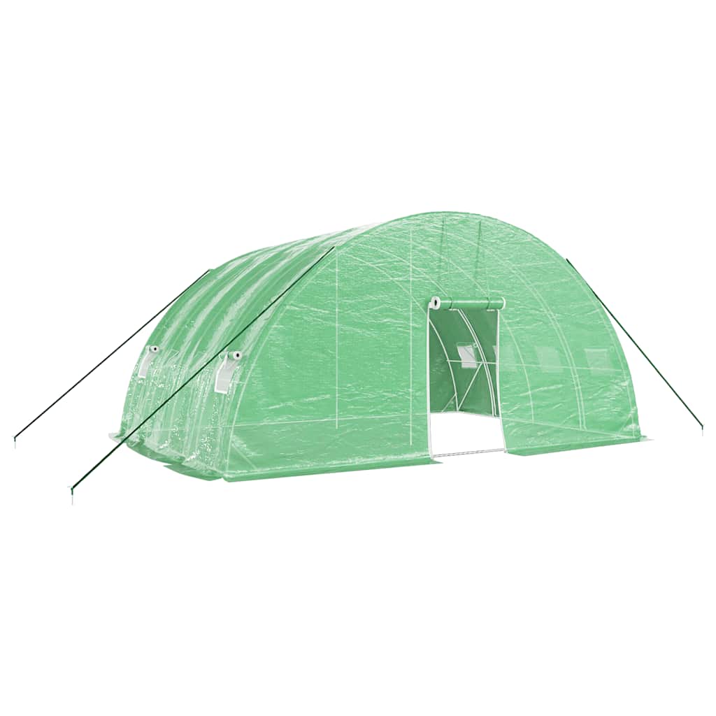 Greenhouse with Steel Frame Green 24 m? 6x4x2.85 m