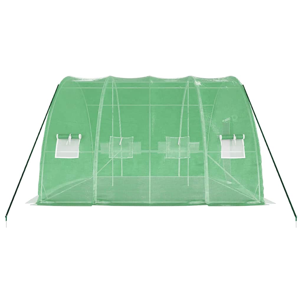 Greenhouse with Steel Frame Green 24 m? 6x4x2.85 m