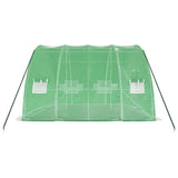 Greenhouse with Steel Frame Green 24 m? 6x4x2.85 m