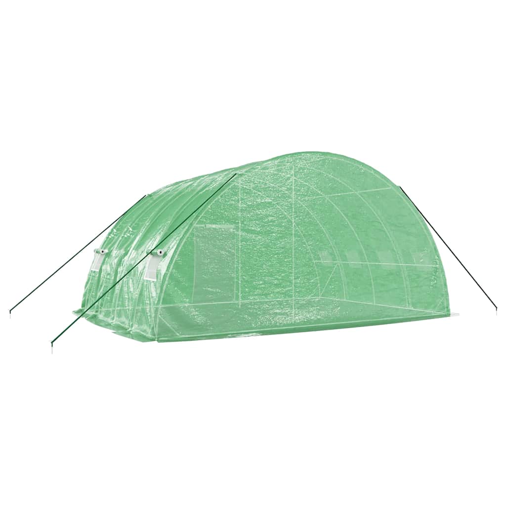Greenhouse with Steel Frame Green 24 m? 6x4x2.85 m