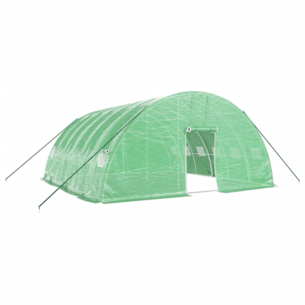 Greenhouse with Steel Frame Green 36 m? 6x6x2.85 m