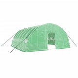 Greenhouse with Steel Frame Green 36 m? 6x6x2.85 m