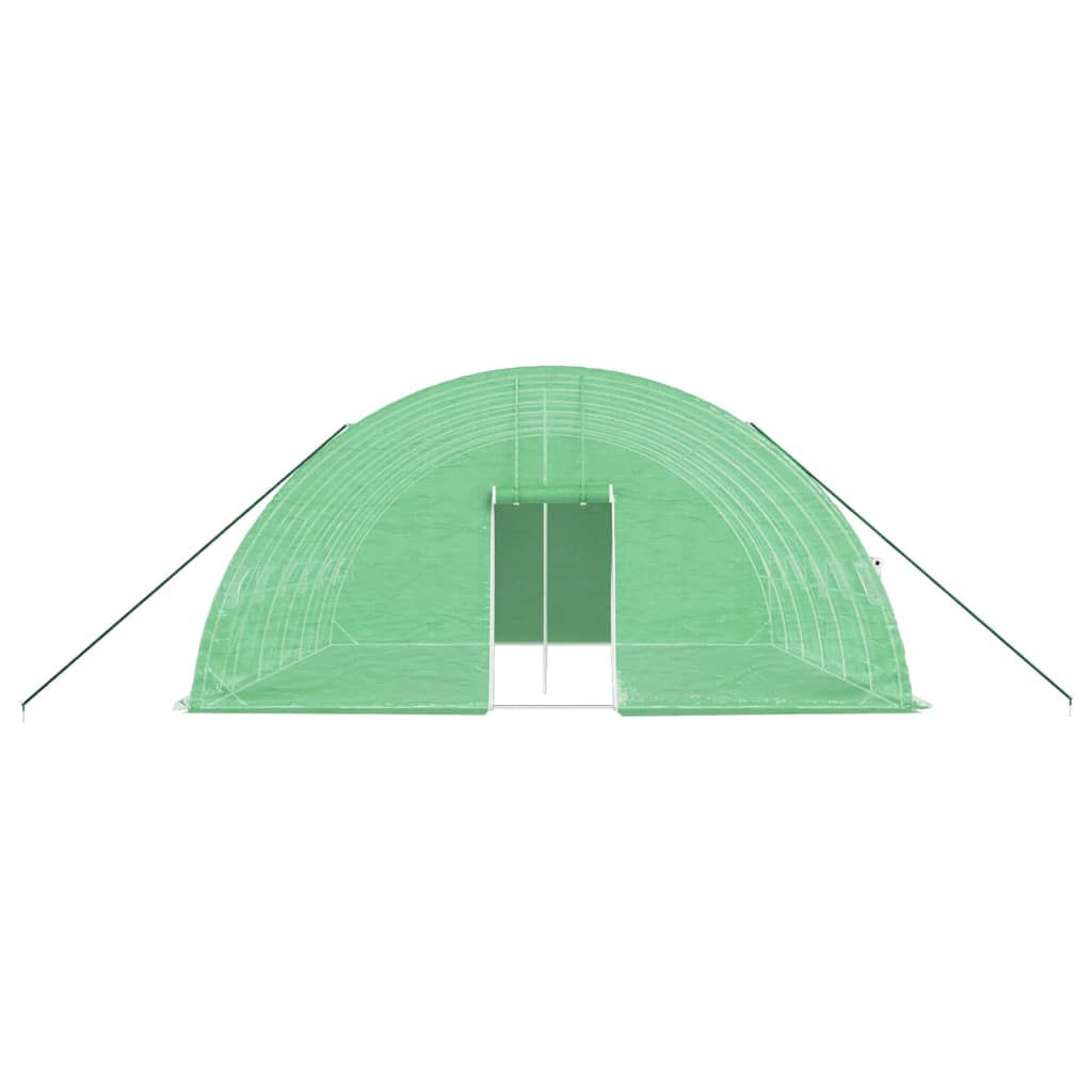 Greenhouse with Steel Frame Green 36 m? 6x6x2.85 m