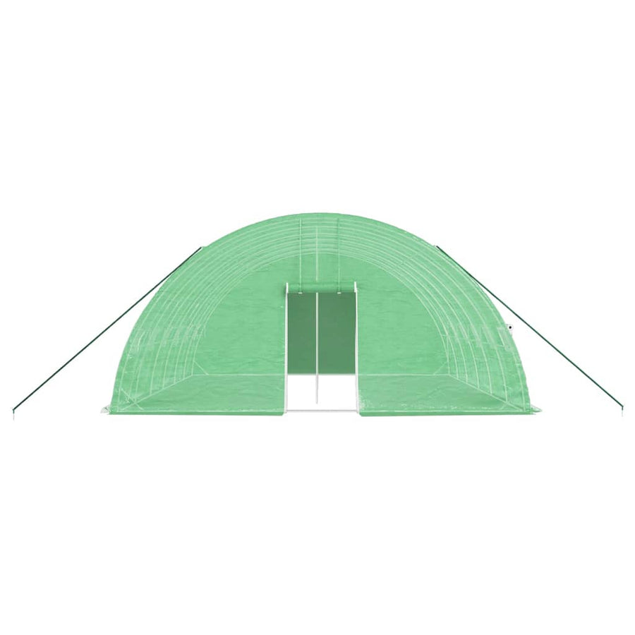 Greenhouse with Steel Frame Green 36 m? 6x6x2.85 m