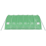 Greenhouse with Steel Frame Green 36 m? 6x6x2.85 m