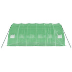 Greenhouse with Steel Frame Green 36 m? 6x6x2.85 m