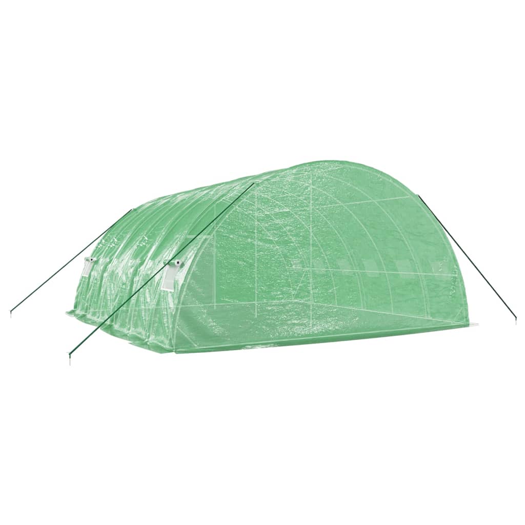 Greenhouse with Steel Frame Green 36 m? 6x6x2.85 m