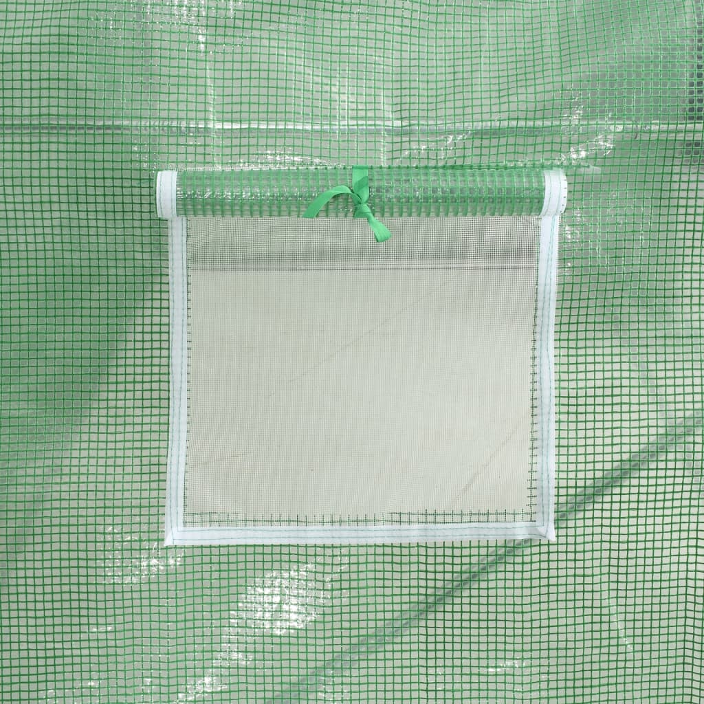 Greenhouse with Steel Frame Green 36 m? 6x6x2.85 m