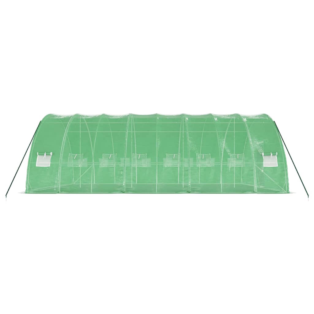 Greenhouse with Steel Frame Green 48 m? 8x6x2.85 m