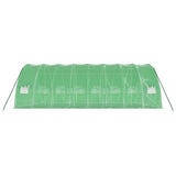 Greenhouse with Steel Frame Green 48 m² 8x6x2.85 m - 45-Degree Angle