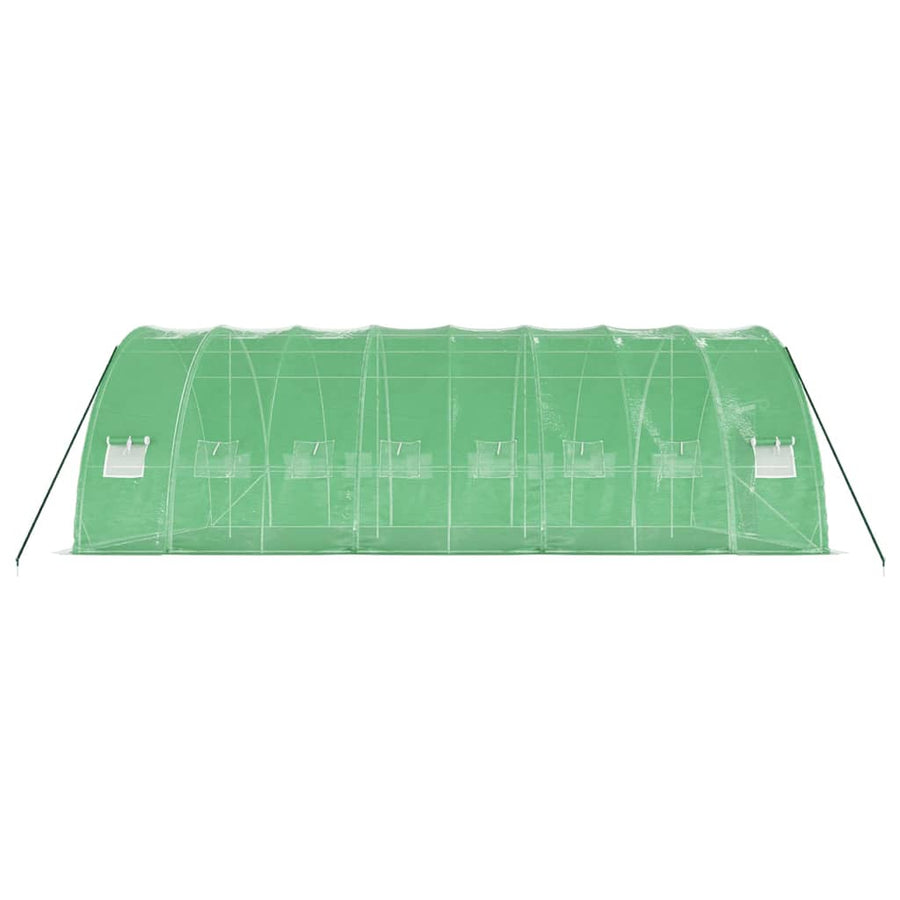 Greenhouse with Steel Frame Green 48 m? 8x6x2.85 m