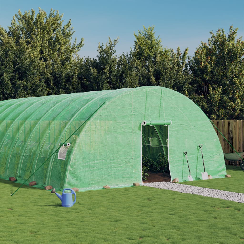 Greenhouse with Steel Frame Green 60 m? 10x6x2.85 m