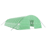 Greenhouse with Steel Frame Green 84 m² 14x6x2.85 m - Front View