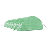 Greenhouse with Steel Frame Green 96 m² 16x6x2.85 m - Rear View