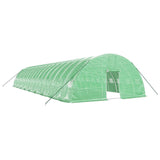 Greenhouse with Steel Frame Green 108 m² 18x6x2.85 m - Front View