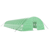 Greenhouse with Steel Frame Green 120 m² 20x6x2.85 m - Front View