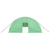Greenhouse with Steel Frame Green 144 m² 24x6x2.85 m - Top-Down View