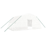 Greenhouse with Steel Frame White 24 m? 6x4x2.85 m