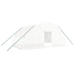 Greenhouse with Steel Frame White 24 m? 6x4x2.85 m