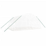 Greenhouse with Steel Frame White 24 m² 6x4x2.85 m - Side View