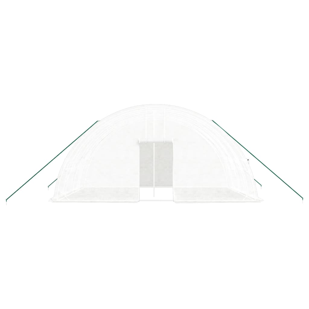 Greenhouse with Steel Frame White 24 m? 6x4x2.85 m